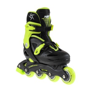 Αυξομειούμενα Πατίνια Roller Nils Extreme In-Line Skates Μαύρο/Λαχανί NJ/NA 0321 (Size 26-30)