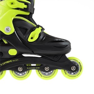Αυξομειούμενα Πατίνια Roller Nils Extreme In-Line Skates Μαύρο/Λαχανί NJ/NA 0321 (Size 26-30)