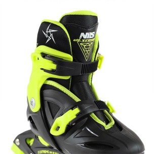 Αυξομειούμενα Πατίνια Roller Nils Extreme In-Line Skates Μαύρο/Λαχανί NJ/NA 0321