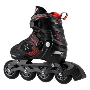 Αυξομειούμενα Πατίνια Roller Nils Extreme In-Line Skates Μαύρο/Κόκκινο NA 9080 (Size 31-34)