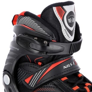 Αυξομειούμενα Πατίνια Roller Nils Extreme In-Line Skates Μαύρο/Κόκκινο NA 9080 (Size 31-34)