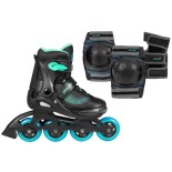 Αυξομειούμενα Πατίνια Playlife Joker Sky Combo Μαυρο/Μπλέ 19.880327 (Size 28-31)