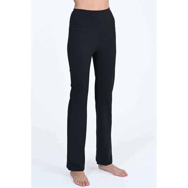 Γυναικείο Παντελόνι Φόρμας Magnetic North Women's High Waisted Pocket Flared Pants 50038-Black