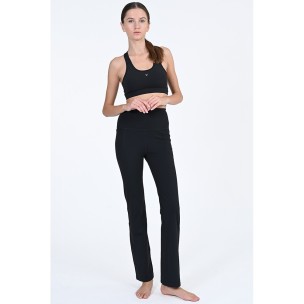 Γυναικείο Παντελόνι Φόρμας Magnetic North Women's High Waisted Pocket Flared Pants 50038-Black