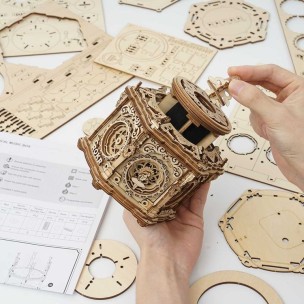 Ξύλινο Πάζλ Rokr Secret Garden DIY Mechanical Music Box AMK52