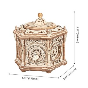 Ξύλινο Πάζλ Rokr Secret Garden DIY Mechanical Music Box AMK52