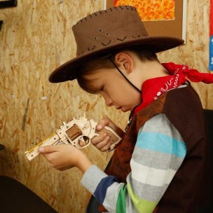 Ξύλινο Πάζλ Rokr Corsac M60 Gun Toy 3D Wooden Puzzle LQ401