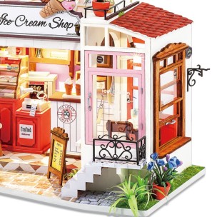 Ξύλινο Σετ Κατασκευής Rolife Honey Ice-cream Shop DG148 DIY Wooden Dollhouse