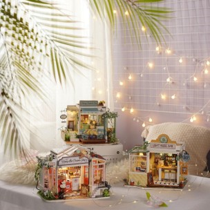 Ξύλινο Σετ Κατασκευής Rolife Honey Ice-cream Shop DG148 DIY Wooden Dollhouse