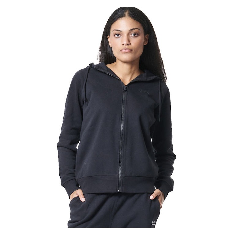 Γυναικεία Ζακέτα με Κουκούλα Body Action Women's Fleece Full Zip Hoodie 071421-01 Black
