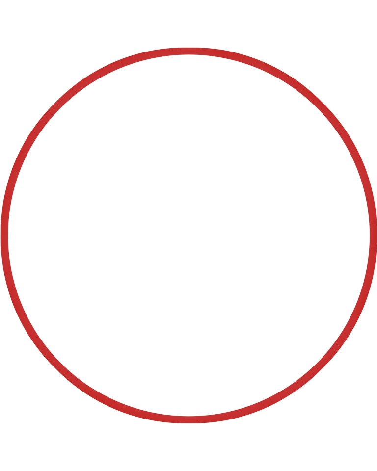 Χούλα-Χουπ 70cm - Φ19mm - 260gr, Κόκκινο, Amila 48157