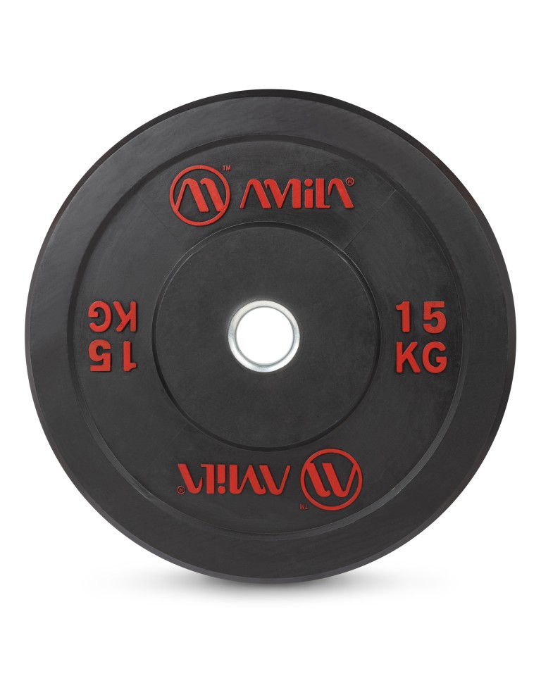 Δίσκος Amila Black R Bumper Slim 50mm 15Kg 84833