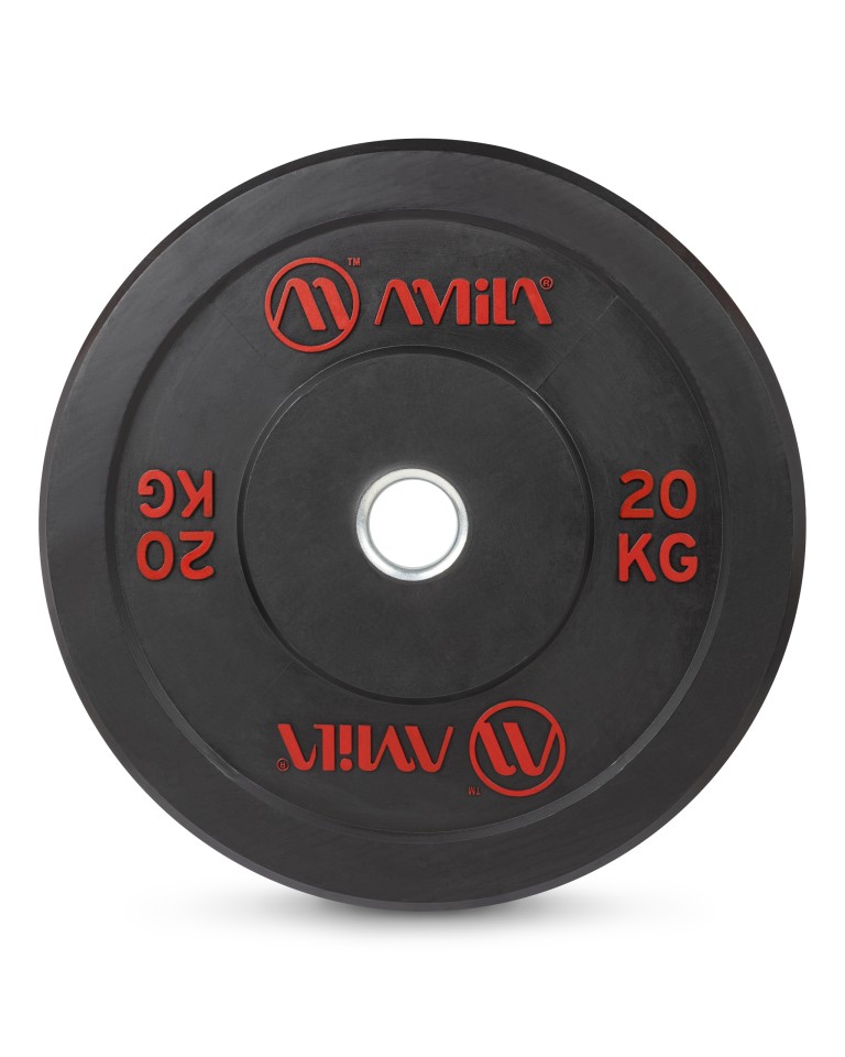 Δίσκος Amila Black R Bumper Slim 50mm 20Kg 84834