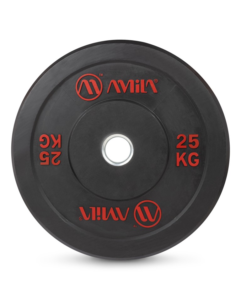 Δίσκος Amila Black R Bumper Slim 50mm 25Kg 84835