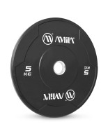 Δίσκος Amila Black W Bumper Slim 50mm 5Kg 84841