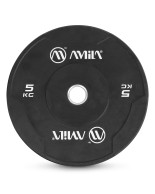Δίσκος Amila Black W Bumper Slim 50mm 5Kg 84841