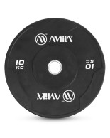 Δίσκος Amila Black W Bumper Slim 50mm 10Kg 84842