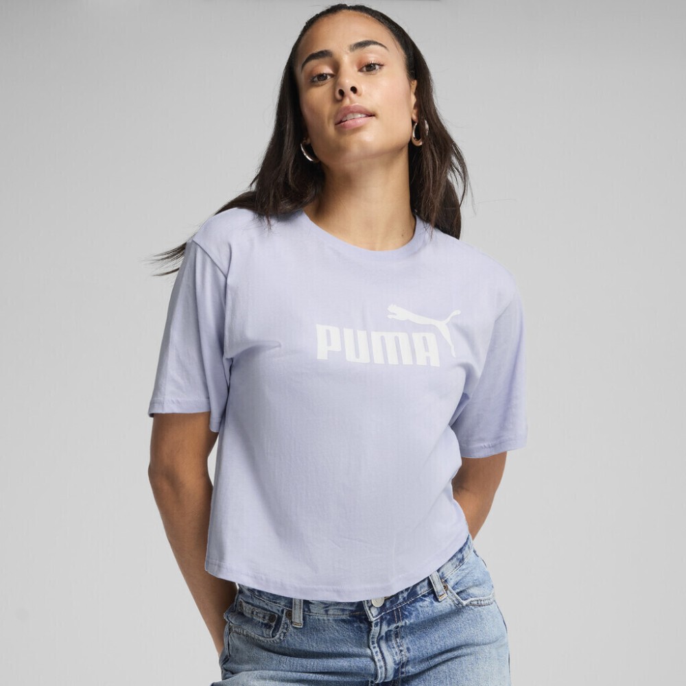Γυναικεία κοντομάνικη μπλούζα Puma Women's Essentials Cropped No1 Logo Relaxed Tee 684972-47