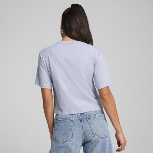 Γυναικεία κοντομάνικη μπλούζα Puma Women's Essentials Cropped No1 Logo Relaxed Tee 684972-47