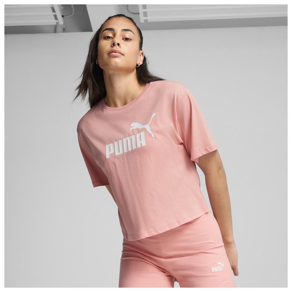 Γυναικεία κοντομάνικη μπλούζα Puma Women's Essentials Cropped No1 Logo Relaxed Tee 684972-18
