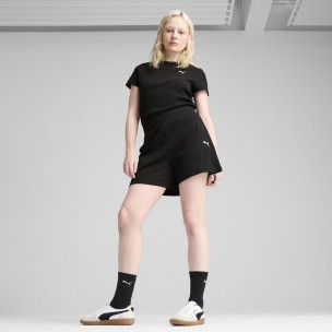 Γυναικείο Σορτς Puma ESS ELEVATED High-Rise Rib Shorts 5" 685026-01