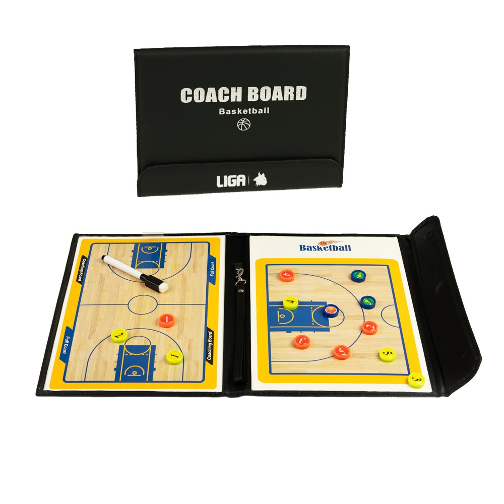 Πίνακας Τακτικής Μπάσκετ 55x32cm Ligasport Basketball Tactic Board Folder