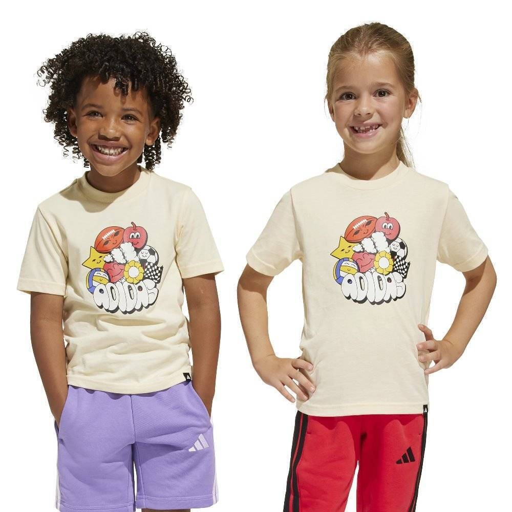Παιδικό T-Shirt Adidas LK Fun Tee JI6691 Vanilla Color