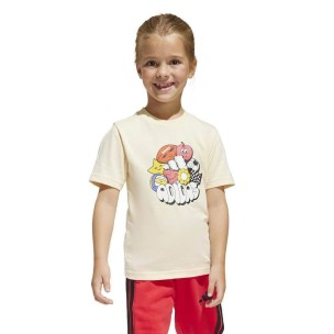 Παιδικό T-Shirt Adidas LK Fun Tee JI6691 Vanilla Color