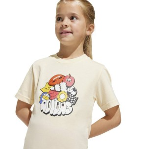 Παιδικό T-Shirt Adidas LK Fun Tee JI6691 Vanilla Color
